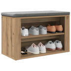 vidaXL Schuhregal Artisan-Eiche 75 x 35 x 45 cm Holzwerkstoff