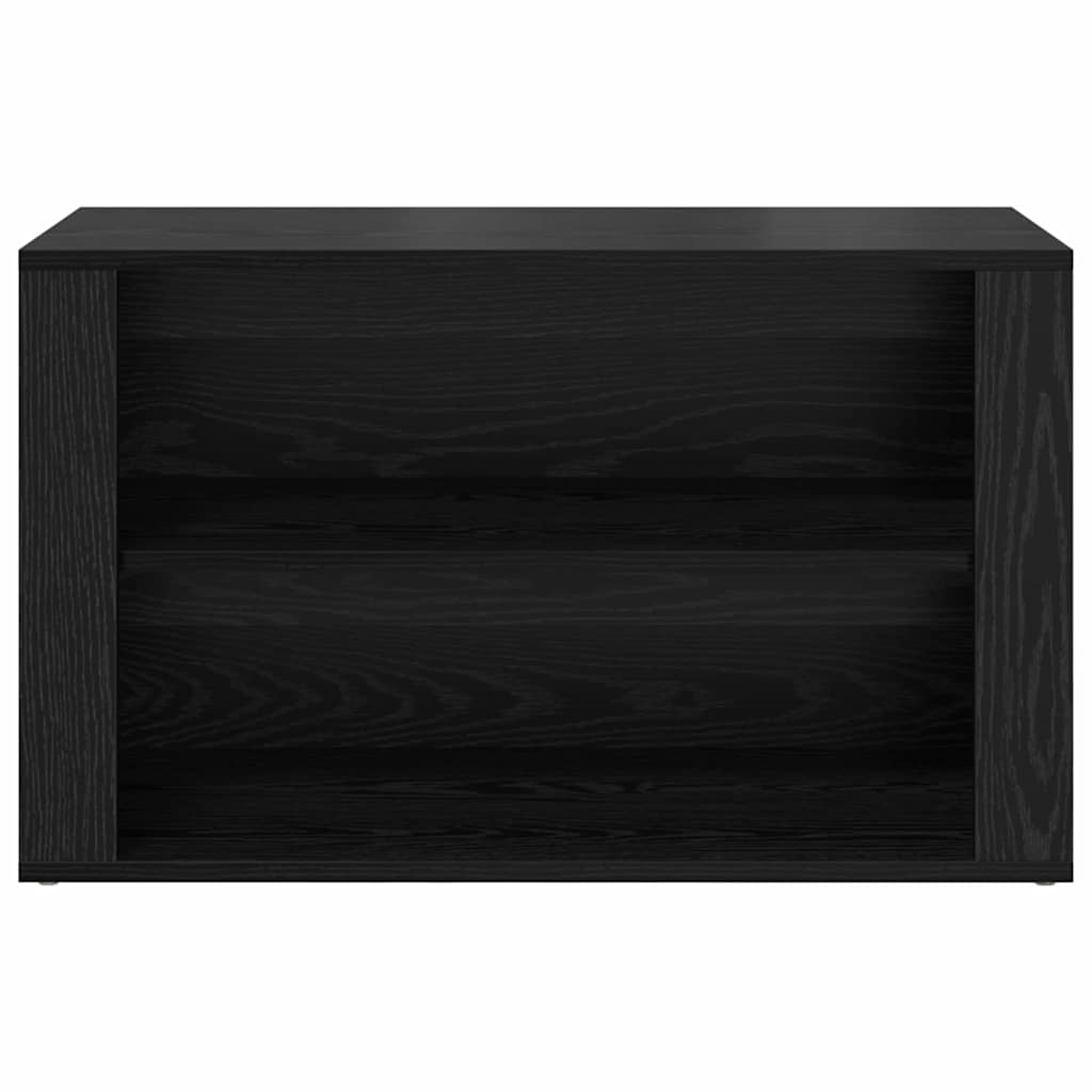 vidaXL Schuhregal Schwarz Eichen-Optik 75 x 35 x 45 cm Holzwerkstoff