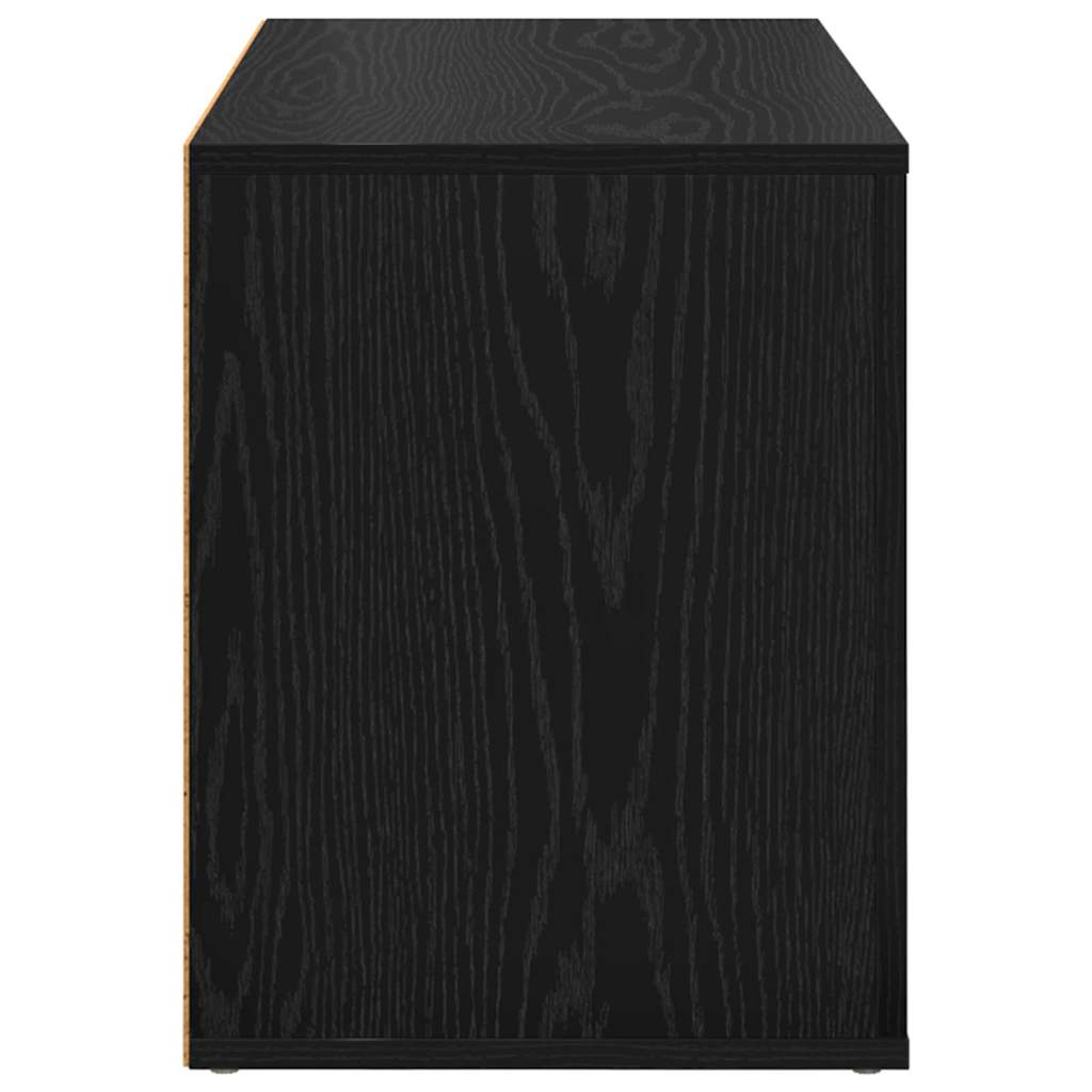 vidaXL Schuhregal Schwarz Eichen-Optik 75 x 35 x 45 cm Holzwerkstoff