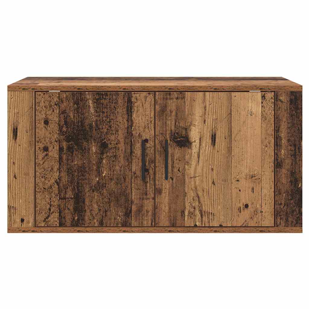 vidaXL Wandmontiertes TV-Regal Altholz 80 x 34,5 x 40 cm Holzwerkstoff