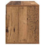 vidaXL Wandmontiertes TV-Regal Altholz 80 x 34,5 x 40 cm Holzwerkstoff