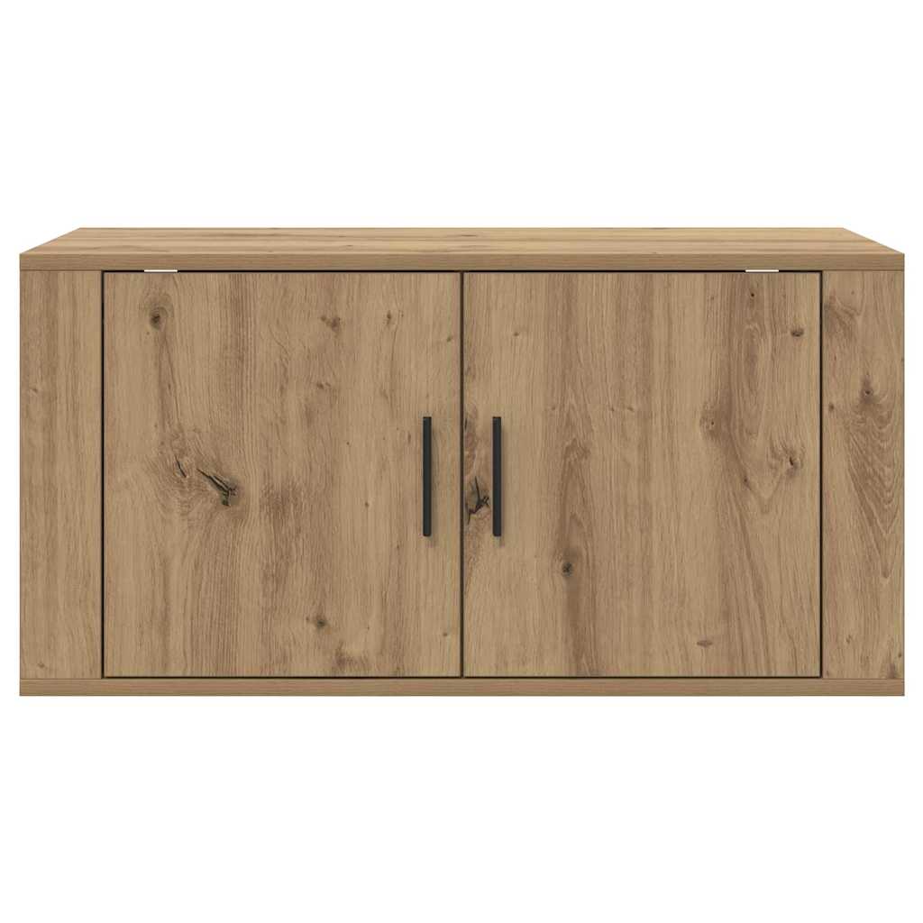 vidaXL Wandmontiertes TV-Regal Artisan-Eiche 80 x 34,5 x 40 cm