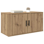 vidaXL Wandmontiertes TV-Regal Artisan-Eiche 80 x 34,5 x 40 cm