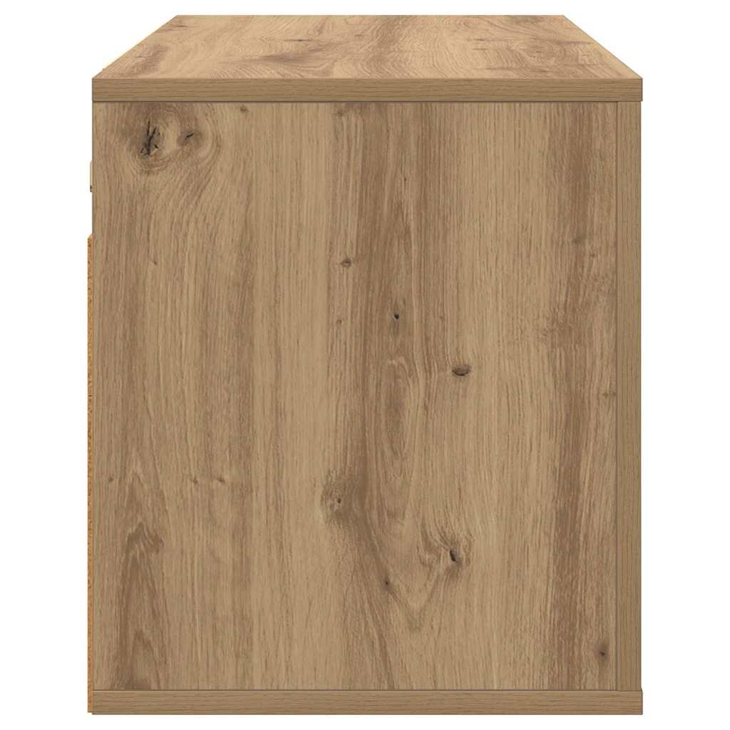 vidaXL Wandmontiertes TV-Regal Artisan-Eiche 80 x 34,5 x 40 cm