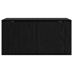 vidaXL Wandmontiertes TV-Regal Schwarz Eichen-Optik 80 x 34,5 x 40 cm