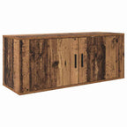 vidaXL Wandmontiertes TV-Regal Wandmontiert Altholz 100 x 34,5 x 40 cm