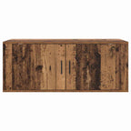 vidaXL Wandmontiertes TV-Regal Wandmontiert Altholz 100 x 34,5 x 40 cm