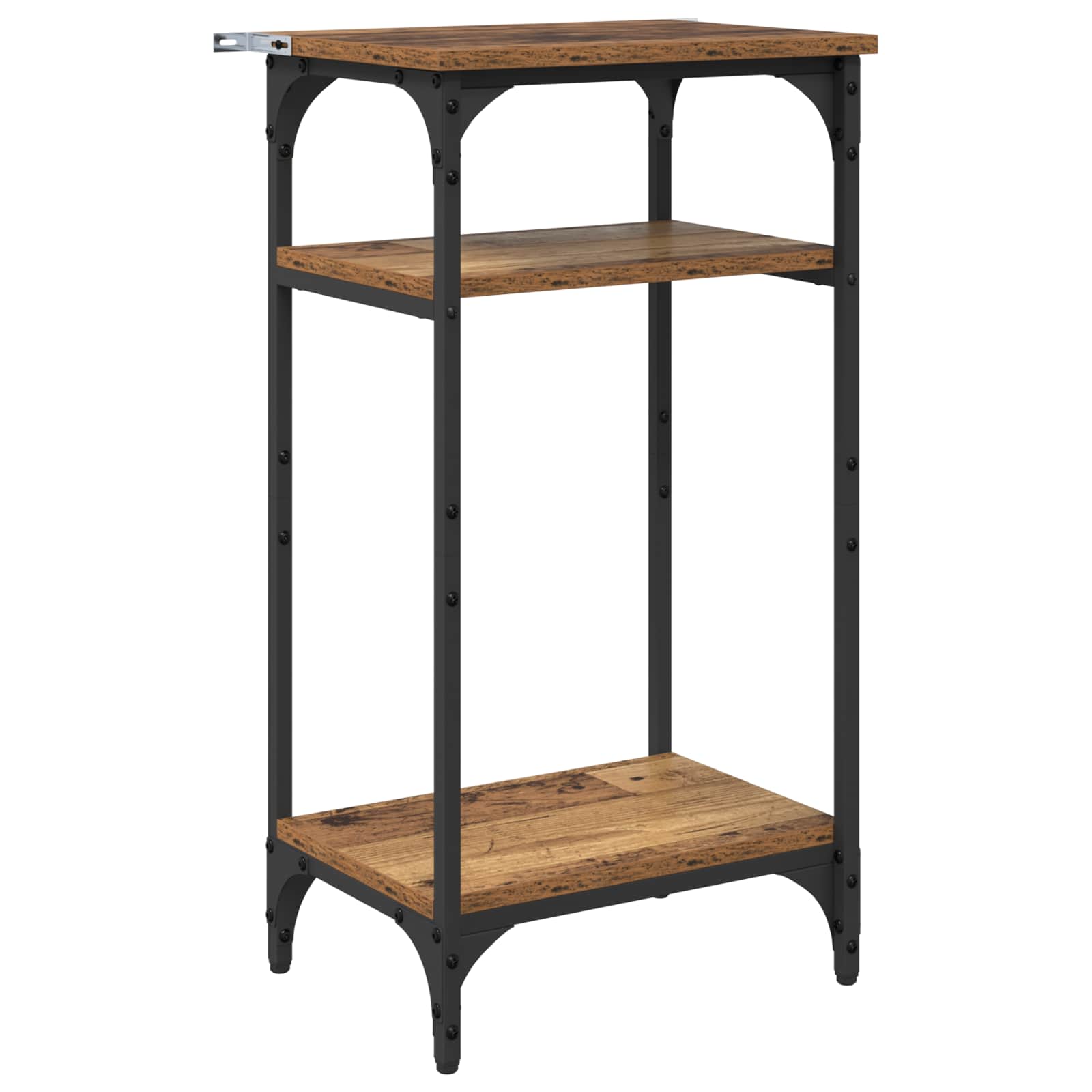 vidaXL Beistelltisch mit Regal Altholz 40 x 30 x 75 cm Holzwerkstoff
