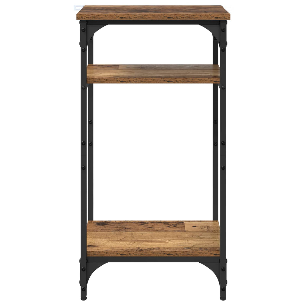 vidaXL Beistelltisch mit Regal Altholz 40 x 30 x 75 cm Holzwerkstoff