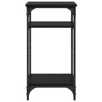 vidaXL Beistelltisch mit Regal Schwarz Eichen-Optik 40 x 30 x 75 cm