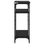 vidaXL Beistelltisch mit Regal Schwarz Eichen-Optik 40 x 30 x 75 cm
