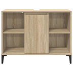 vidaXL Waschbeckenunterschrank mit Regal Sonoma-Eiche 80 x 33 x 60 cm