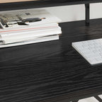 vidaXL Schreibtisch Schwarz Eichen-Optik 100 x 50 x 90 cm