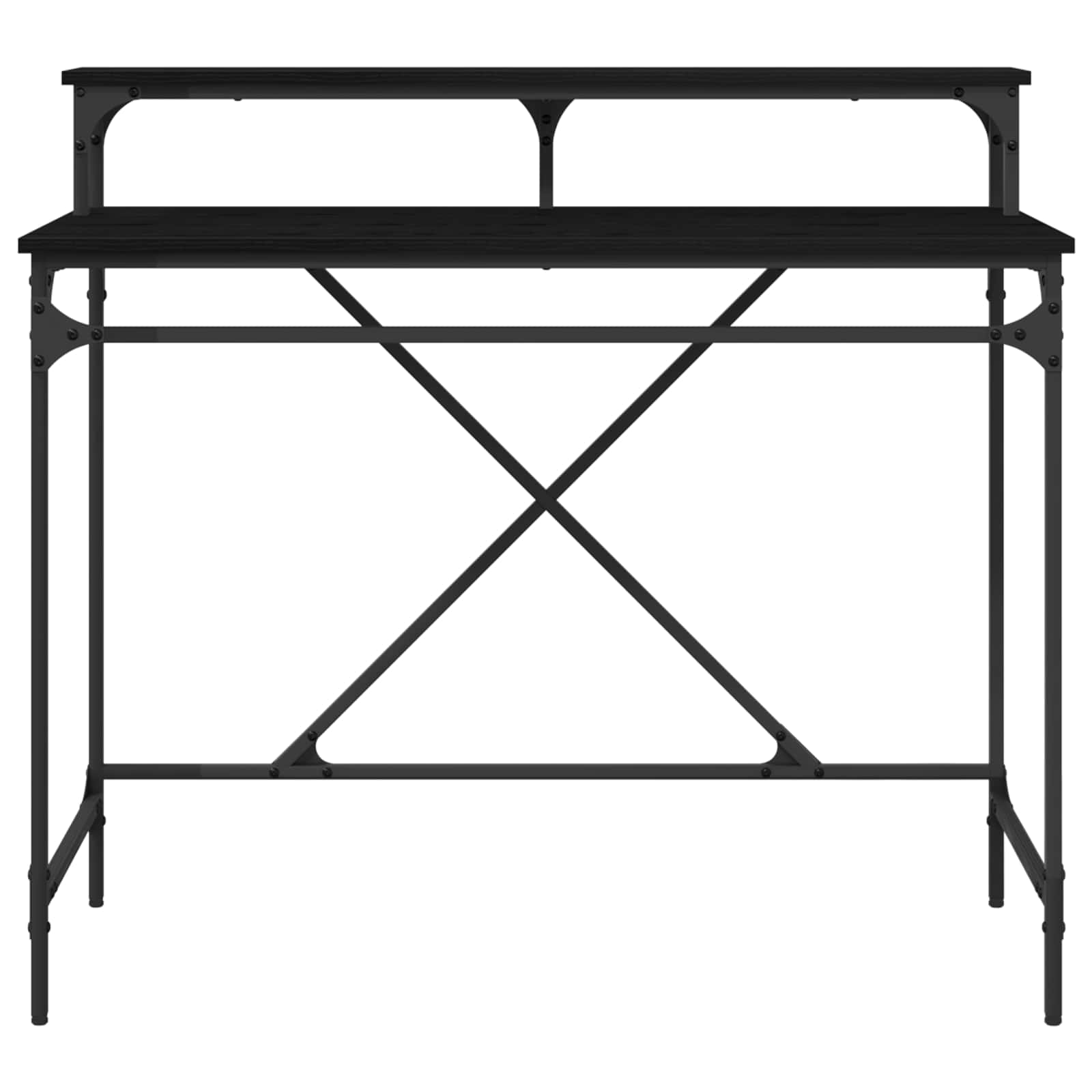 vidaXL Schreibtisch Schwarz Eichen-Optik 100 x 50 x 90 cm