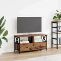 vidaXL TV-Schränk Altholz 90 x 33 x 45 cm Ingenieure Holz und Stahl