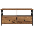 vidaXL TV-Schränk Altholz 90 x 33 x 45 cm Ingenieure Holz und Stahl