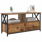 vidaXL TV-Schränk Altholz 90 x 33 x 45 cm Ingenieure Holz und Stahl