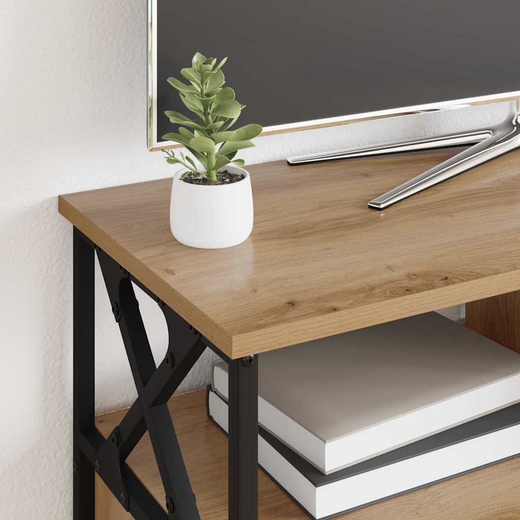 vidaXL TV-Schränk mit Schubladen Artisan-Eiche 90 x 33 x 45 cm