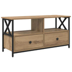 vidaXL TV-Schränk mit Schubladen Artisan-Eiche 90 x 33 x 45 cm