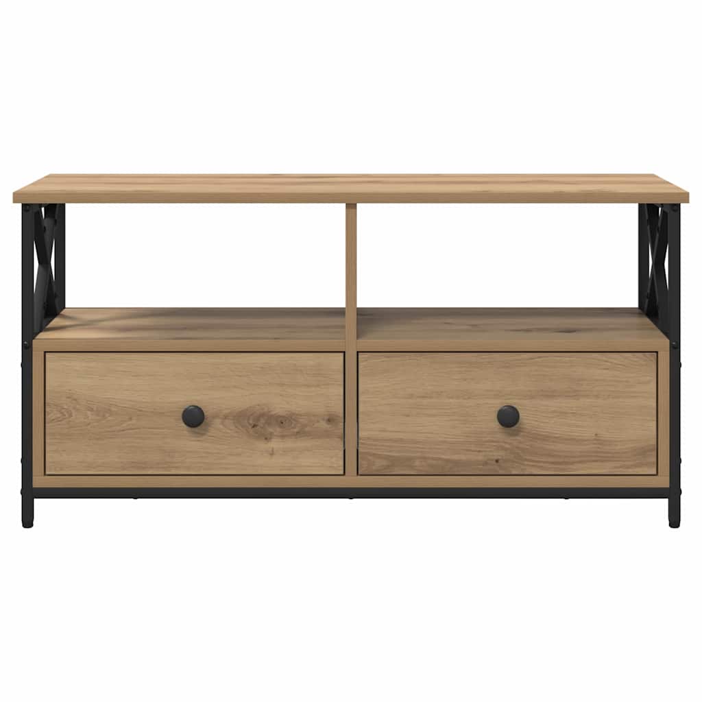 vidaXL TV-Schränk mit Schubladen Artisan-Eiche 90 x 33 x 45 cm