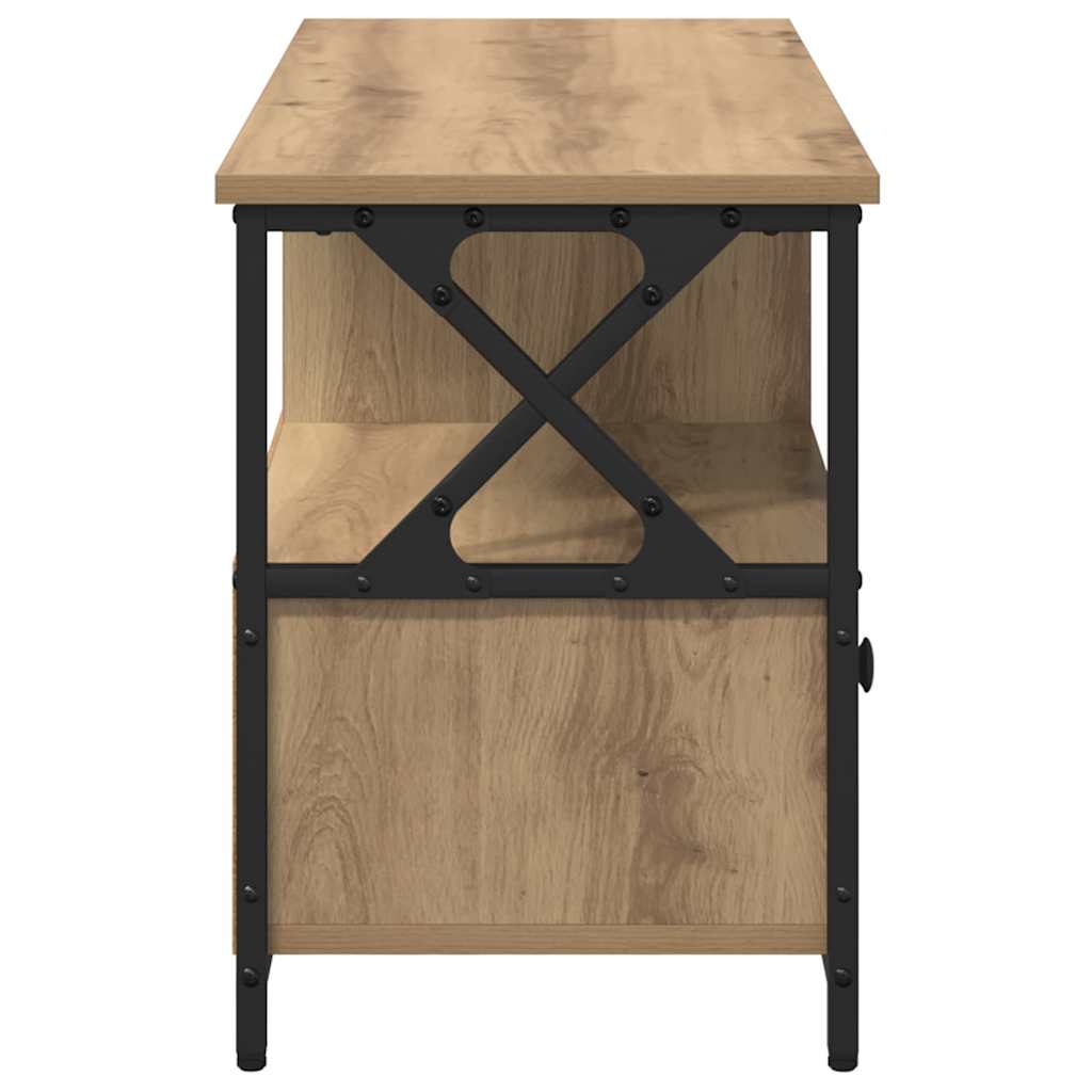 vidaXL TV-Schränk mit Schubladen Artisan-Eiche 90 x 33 x 45 cm