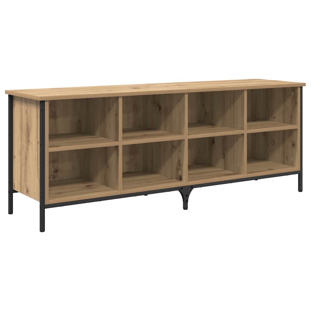 vidaXL Schuhschrank mit Regal Artisan-Eiche 131 x 35 x 50 cm