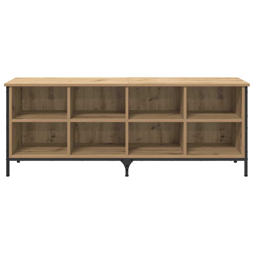vidaXL Schuhschrank mit Regal Artisan-Eiche 131 x 35 x 50 cm