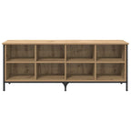 vidaXL Schuhschrank mit Regal Artisan-Eiche 131 x 35 x 50 cm
