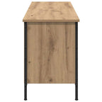 vidaXL Schuhschrank mit Regal Artisan-Eiche 131 x 35 x 50 cm