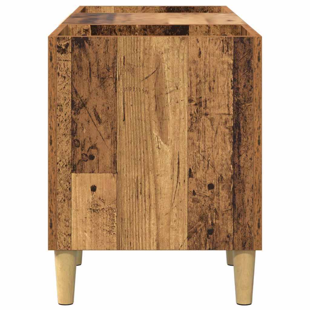 vidaXL Schallplattenschrank Altholz 121 x 38 x 48 cm Holzwerkstoff