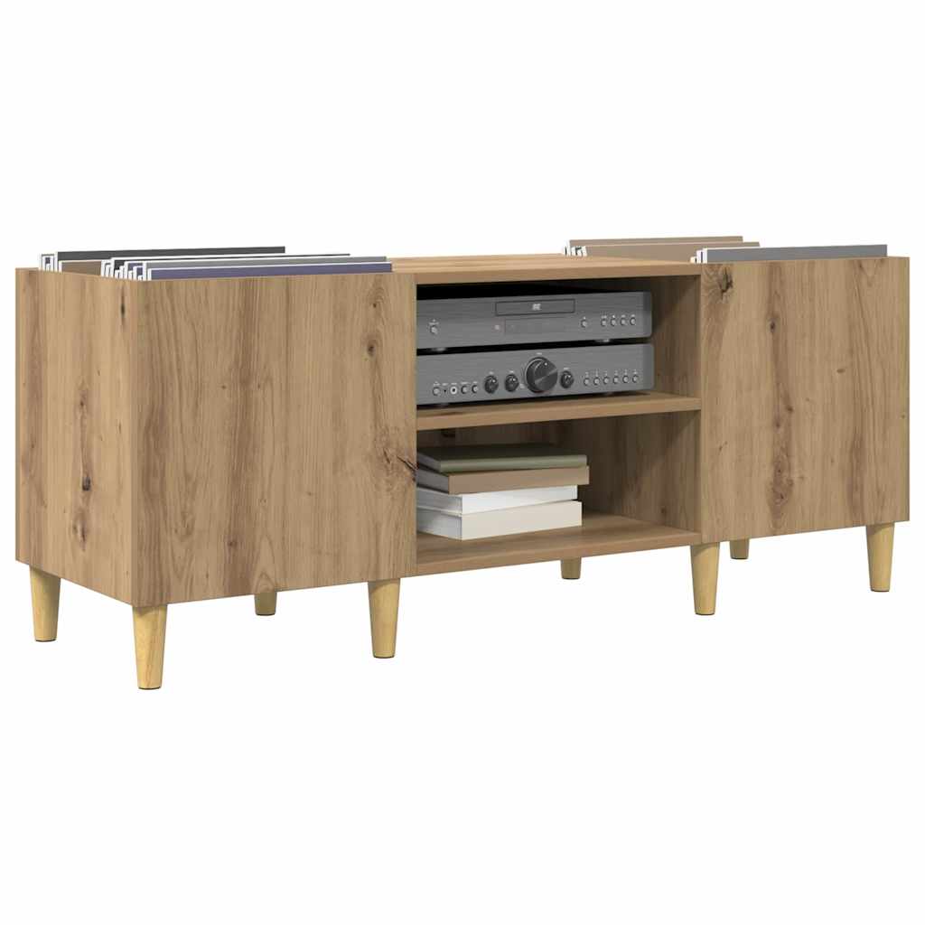 vidaXL Schallplattenschrank Artisan-Eiche 121 x 38 x 48 cm