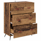 vidaXL Kommode mit Schubladen Altholz 69,5 x 34 x 90 cm Holzwerkstoff