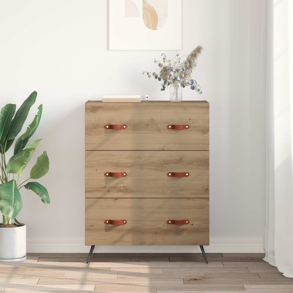 vidaXL Kommode Artisan-Eiche 69,5 x 34 x 90 cm Holzwerkstoff