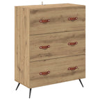 vidaXL Kommode Artisan-Eiche 69,5 x 34 x 90 cm Holzwerkstoff