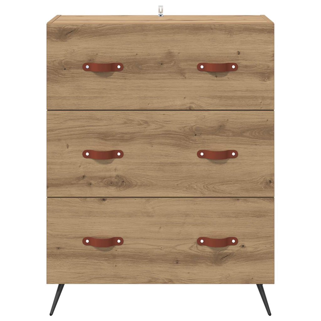 vidaXL Kommode Artisan-Eiche 69,5 x 34 x 90 cm Holzwerkstoff