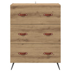 vidaXL Kommode Artisan-Eiche 69,5 x 34 x 90 cm Holzwerkstoff