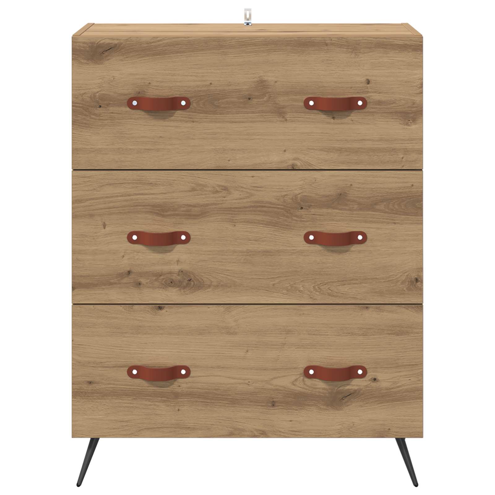vidaXL Kommode Artisan-Eiche 69,5 x 34 x 90 cm Holzwerkstoff