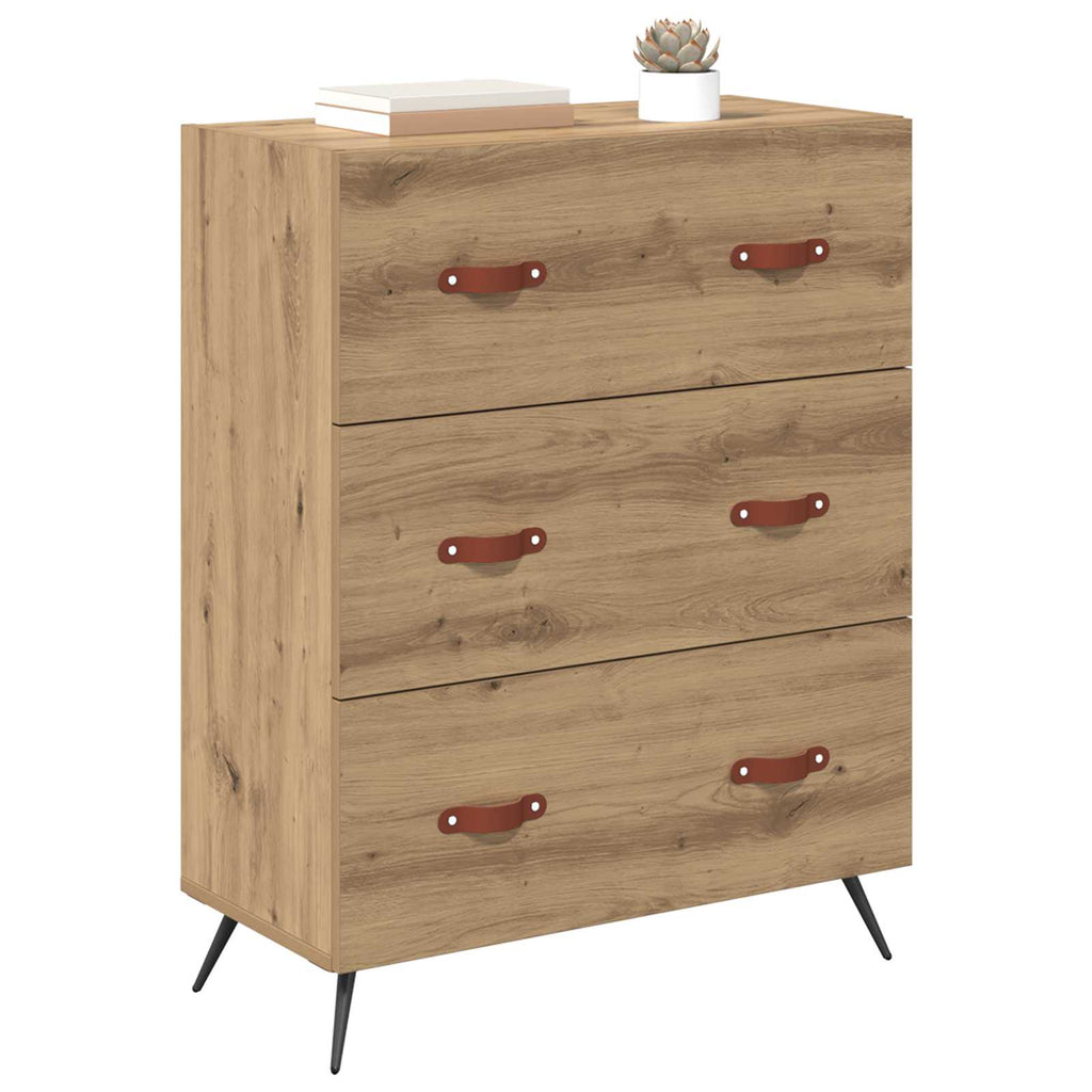 vidaXL Kommode Artisan-Eiche 69,5 x 34 x 90 cm Holzwerkstoff