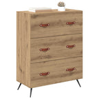 vidaXL Kommode Artisan-Eiche 69,5 x 34 x 90 cm Holzwerkstoff