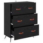 vidaXL Kommode Schwarze Eiche 69,5 x 34 x 90 cm Holzwerkstoff
