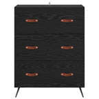 vidaXL Kommode Schwarze Eiche 69,5 x 34 x 90 cm Holzwerkstoff