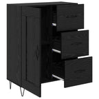 vidaXL Sideboard Schwarze Eiche 69,5 x 34 x 90 cm Holzwerkstoff