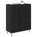 vidaXL Sideboard Schwarze Eiche 69,5 x 34 x 90 cm Holzwerkstoff