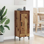 vidaXL Sideboard Olden Altholz 34,5 x 34 x 90 cm Verbundholz und Eisen