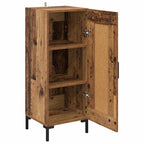 vidaXL Sideboard Olden Altholz 34,5 x 34 x 90 cm Verbundholz und Eisen