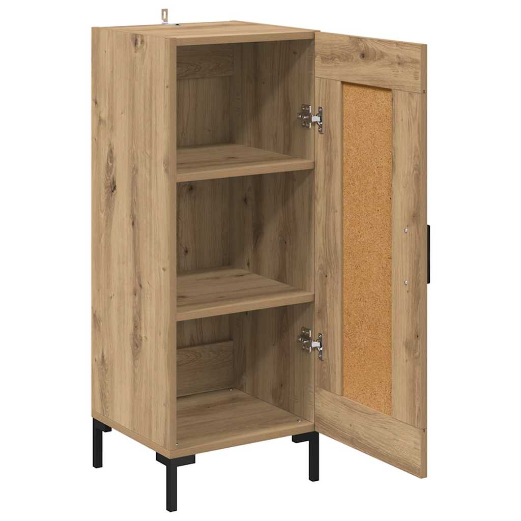 vidaXL Sideboard Olden Artisan-Eiche 34,5 x 34 x 90 cm