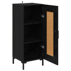 vidaXL Sideboard Olden Schwarz Eichen-Optik 34,5 x 34 x 90 cm