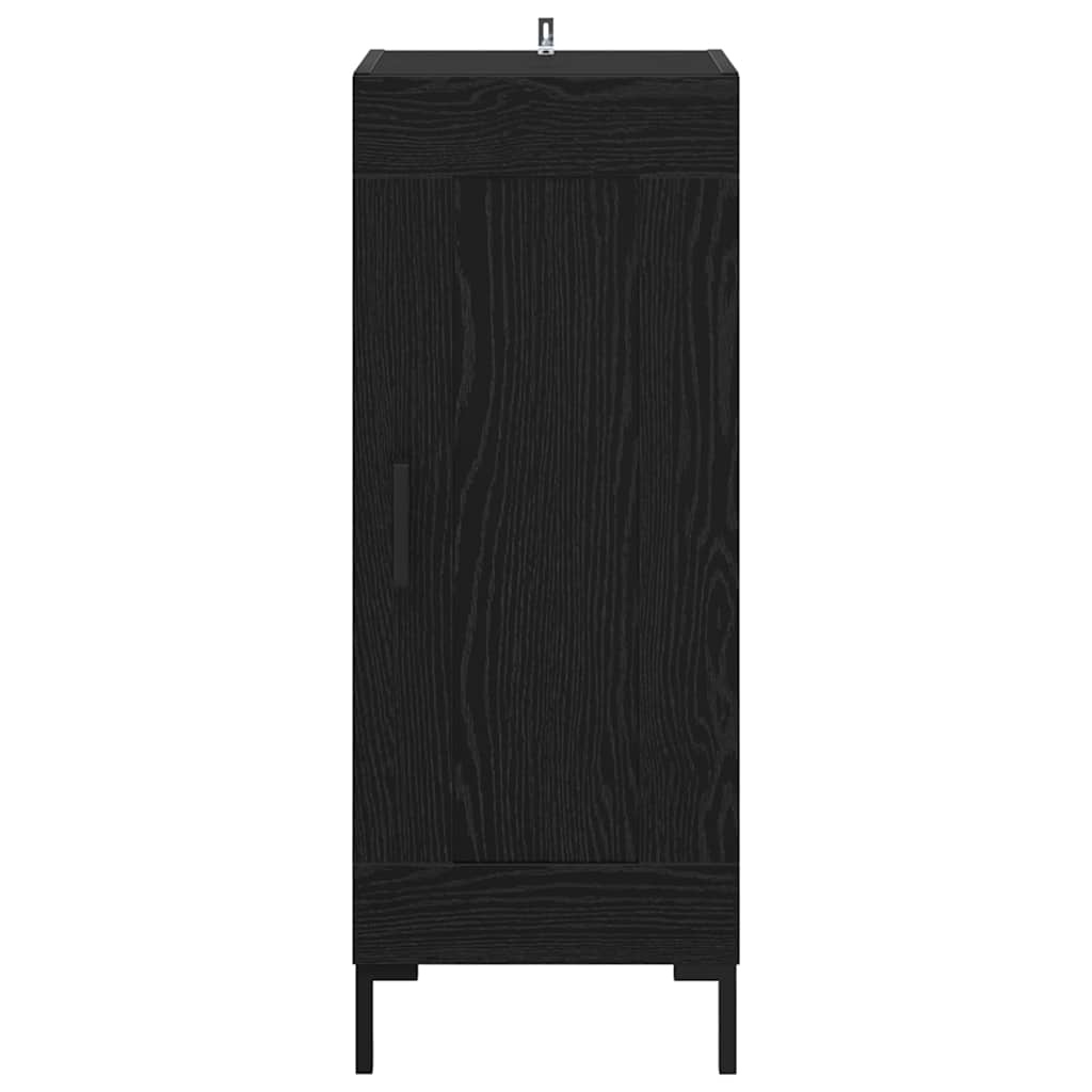 vidaXL Sideboard Olden Schwarz Eichen-Optik 34,5 x 34 x 90 cm