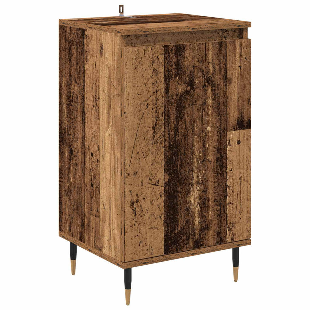 vidaXL Sideboard 2 pcs Altholz 40 x 35 x 70 cm Verbundholz und Eisen