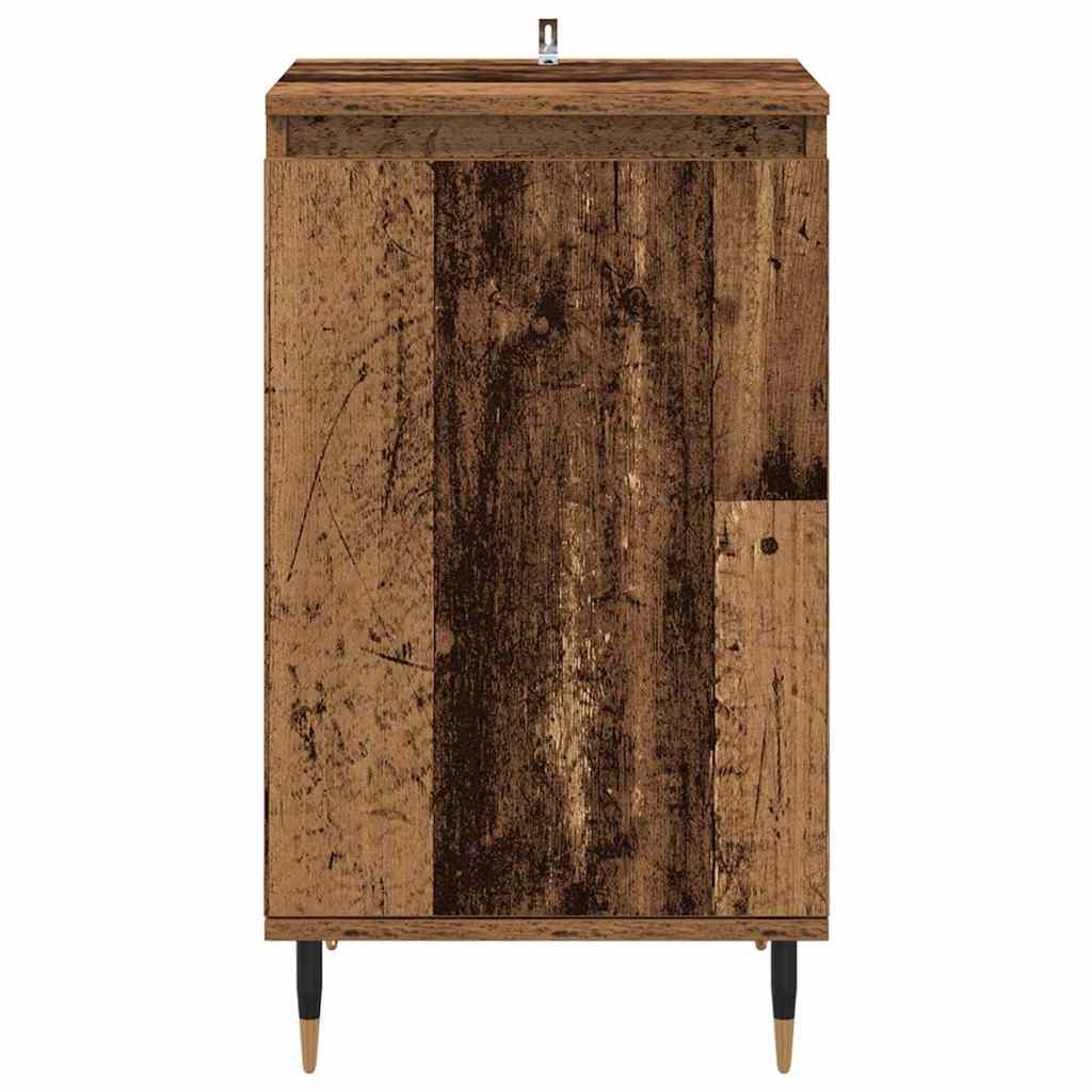 vidaXL Sideboard 2 pcs Altholz 40 x 35 x 70 cm Verbundholz und Eisen